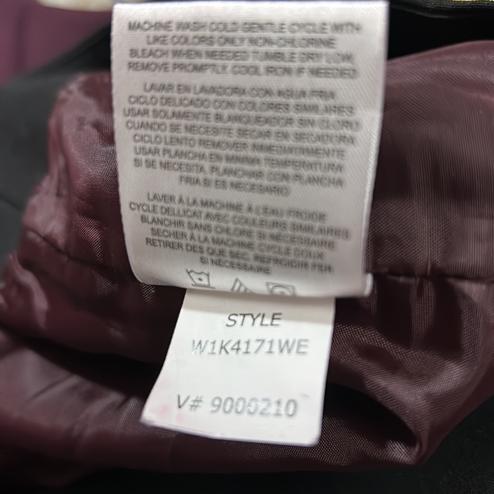 Ellen Tracy Maroon Black Waistband Skirt Size 14 - Picture 9 of 9